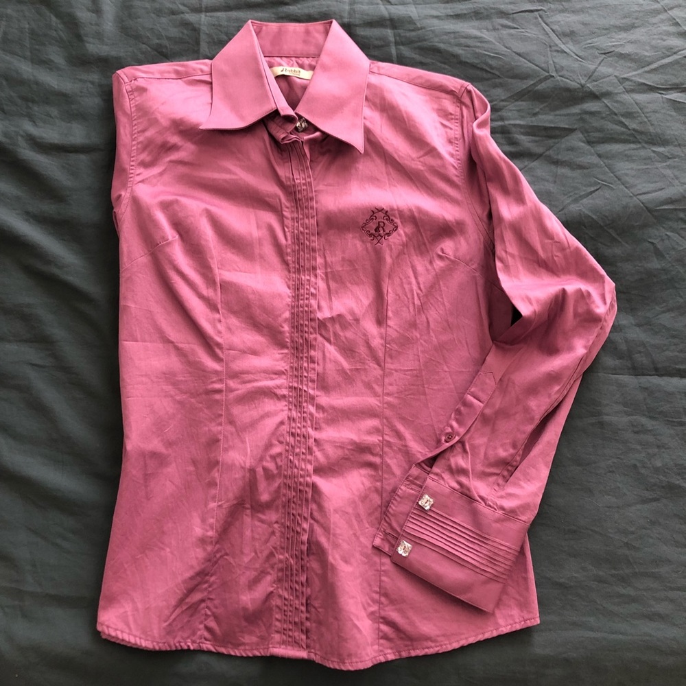 Pink button down